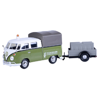 Motor Max VW Type 2 T1 Pickup Road Maintenance Trailer 1/24