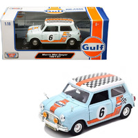 Motor Max 79743 Gulf Livery Morris Mini Cooper  1/18