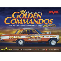 Moebius1237 1965 AFX Plymouth Golden Commandos  1/25