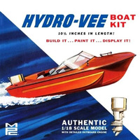 MPC Hydro-Vee Boat Plastic Model Kit  1/18