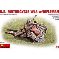 MiniArt US Motorcycle  WLA With Rifleman     1/35