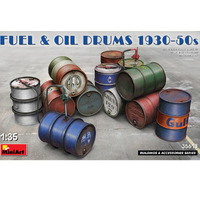 MiniArt WWII Fuel And Oil Drums 1930-1950's    1/35