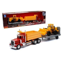 Newray Peterbilt Dump Truck W/ Wheel Loader  1/32