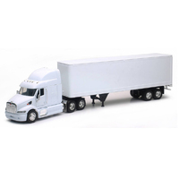 Newray Peterbilt 387 White Cab And Container Trailer 1/32