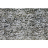 Noch HO Granite Wall 64x15cm (Card)