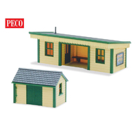 Peco LK16 HO Platform Shelter Timber