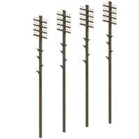 Peco Ratio telegraph Poles (16 Per Pack)