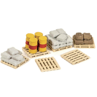 Peco Ratio Pack Of Assorted Pallets, Sacks & Barrels