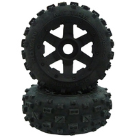 Rovan Tyre+Wheel Knobby FR (PR) 1/5