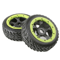 Rovan Wheels+Tyre Set Road Tread FR MNTD (PR)