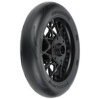 Proline 1022210 Supermoto Mounted Front Tyre Black Wheel ProMoto- MX  1/4