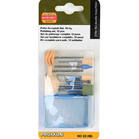 Proxxon 28285 Polishing Bits 10 Piece Set