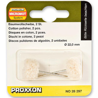 Proxxon 28297 Cotton Polishers 22mm (2pc)