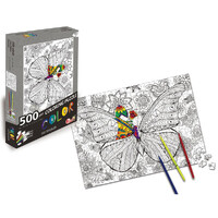 Puzzle Butterfly Colour Yourself 500pce