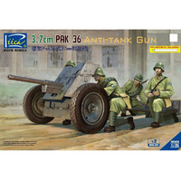 Riich Models German 3.7cm Pak 36 Anti Tank Gun W/ Metal Barrel  1/35