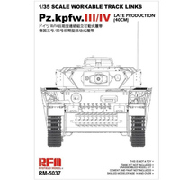 Ryefield Workable Track Links For Pz.iiI/iV Late Prod  1/35