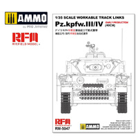 Ryefield Workable Tracks Links For Pzi.IiI/iV 40 Cm Early 1/35