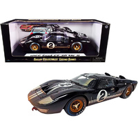 Shelby Ford  MKII 1966 Dirty #2 Black/ Silver   1/18