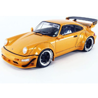 Solido Porsche 964 RWB Hibiki Orange Metallic With Graphics 1/18