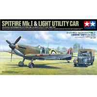 Tamiya 25211 Supermarine Spitfire MK. I & Light Utility Car  1/48