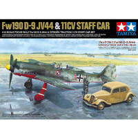 Tamiya 25213 Focke-Wulf Fw190 D-9 JV44 & Citroen 11CV  1/48