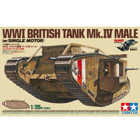 Tamiya 30057 WW1 British Male Tank MkIV with single motor 1/35