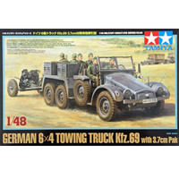 Tamiya Kfz69 Ger 6x4 Tow Truck 3.7cm 1/48