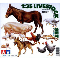 Tamiya 35128 Live Stock Set 1/35