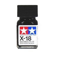 Tamiya 80018 X18 Black(Semigloss)    Enamel   10ml