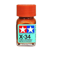 Tamiya X34 Metallic Brown       Enamel   10ml