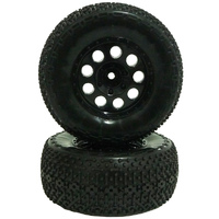 Team C Wheels+Tyres SC Mini Pin (S) (pr)(Black)