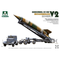 Takom 5001 WWII German V-2 Rocket Transporter Meillerwagen + Hanomag 1/72