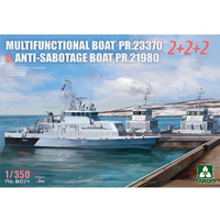 Takom 6014 Multi Functional Boat PR.23370 & Anti Sabotage Baot  1/350