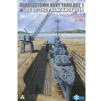 Takom Charlestown Navy Yard Dry Dock & USS DD-742 Frank Knox 1/700