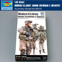 Trumpeter Us Army Armour Crew And Inf 1/35