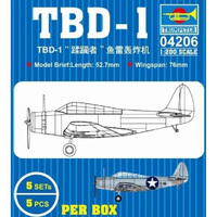 Trumpeter TBD-1 Devastator ( 5 Per Kit) 1/200