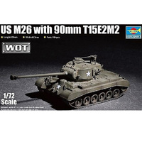 Trumpeter US M26 with 90mm T15E2M2 Plastic Model Kit 1/72