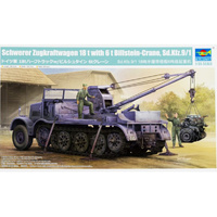 Trumpeter 09576 Schwerer Zugkraftwagen 18t With Billstein Crane 1/35