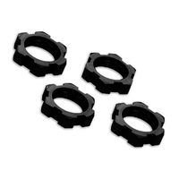 Traxxas Wheel Nuts Splined 17mm Black Anod (4)