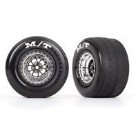 Traxxas Rear Mickey Thompson ET Drag Slicks Tyres & Wheels