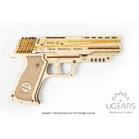 Ugears 70028 Wolf-01 Handgun (62pc)