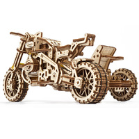 UGears 70137 Scrambler UGR-10 With Sidecar (380 Pc)