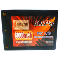 Vant Lipo 6000   7.4v   100c     Square Pack