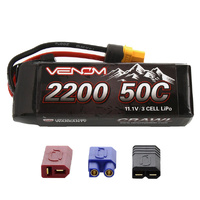 Venom 15190 50C 3S 2200mah 11.1V RC LiPo Battery With Universal Plug