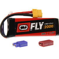 Venom 25023 30C 2S 2000mah 7.4v Lipo UNI 2.0-A