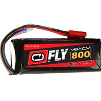 Venom 30C 2S 800mah 7.4V FLY LiPo Battery With JST Plug