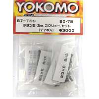 Yokomo BD7 Titanium 3mm screw set (77pcs) 