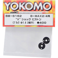 Yokomo X Shock Piston (Black 1.6x 2 holes)