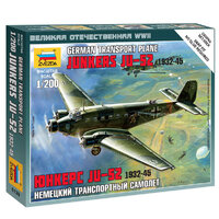 Zvezda Junkers Ju-52 Transport Plane 1/200