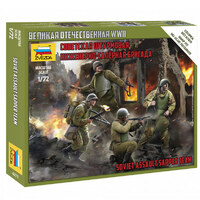 Zvezda Soviet Assault Group Plastic Model Kit 1/72